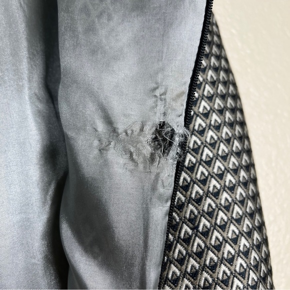 Serena & Lily Fit and Flare Dress June Geometric Diamond Print Black/Grey Size 2 - Picture 11 of 11